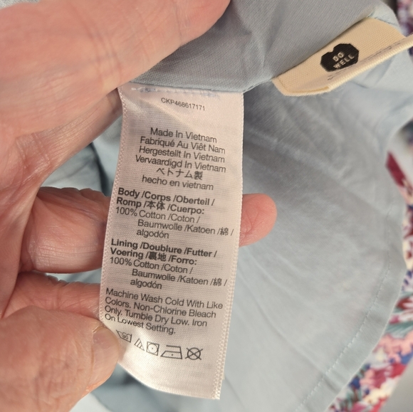 Madewell Amalia Womens Floral Tiered Mini Dress Sz 00 Spring Summer Festival - Picture 8 of 13